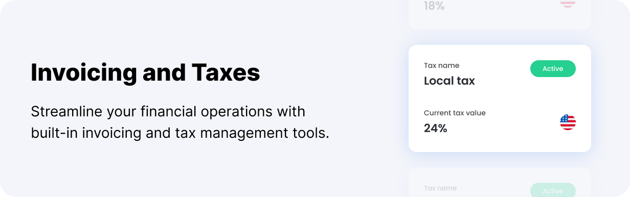 Booknetic - Invoices & Taxes